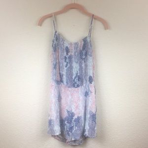 New Paper Crane Printed Mock Romper Side Ties L